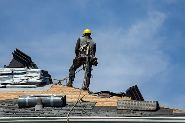 Professional Roofing technician working in Wickatunk, NJ